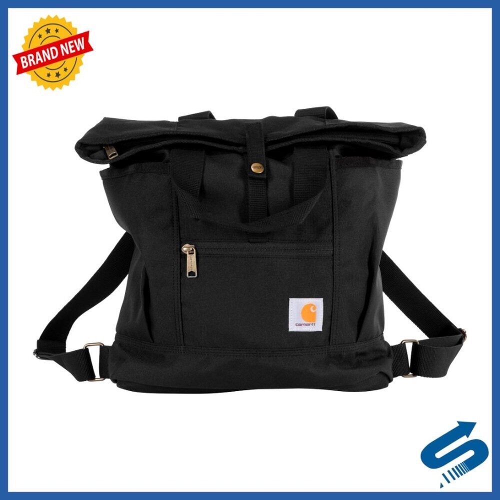 Convertible Backpack Tote with Laptop Sleeve, Durable 600D Polyester